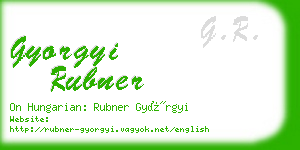 gyorgyi rubner business card